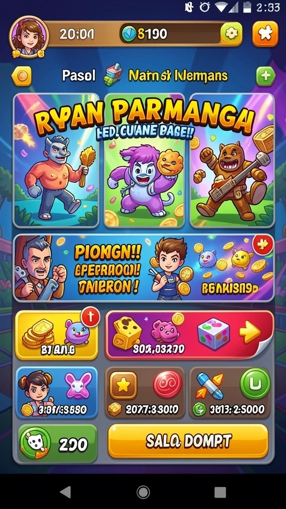 Level-level menantang untuk meningkatkan pengalaman bermain.