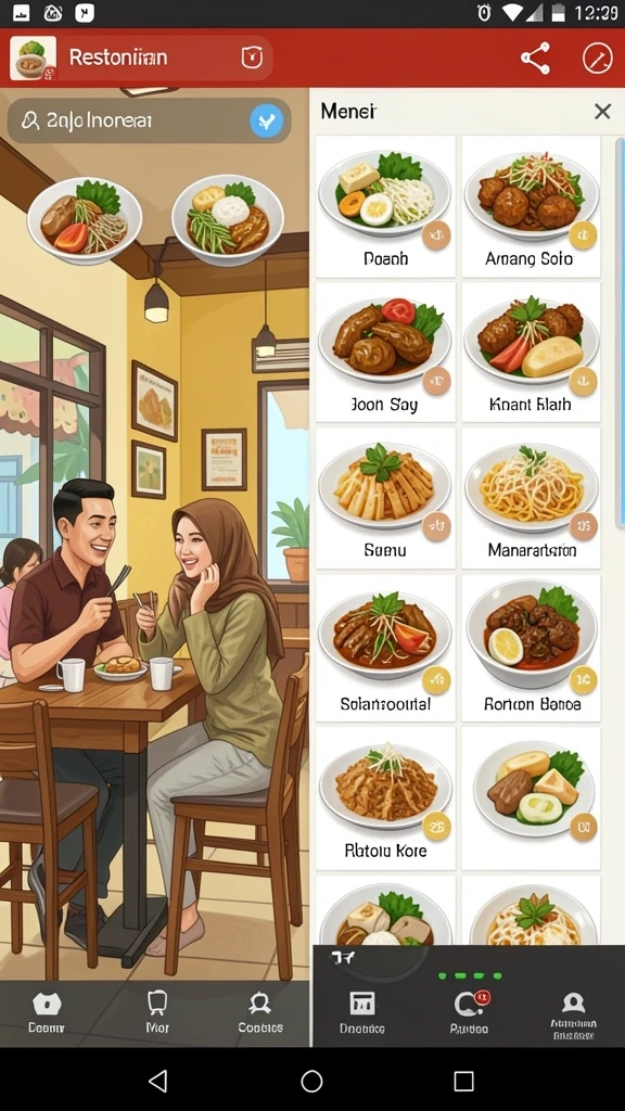 Tampilan antarmuka yang ramah pengguna.