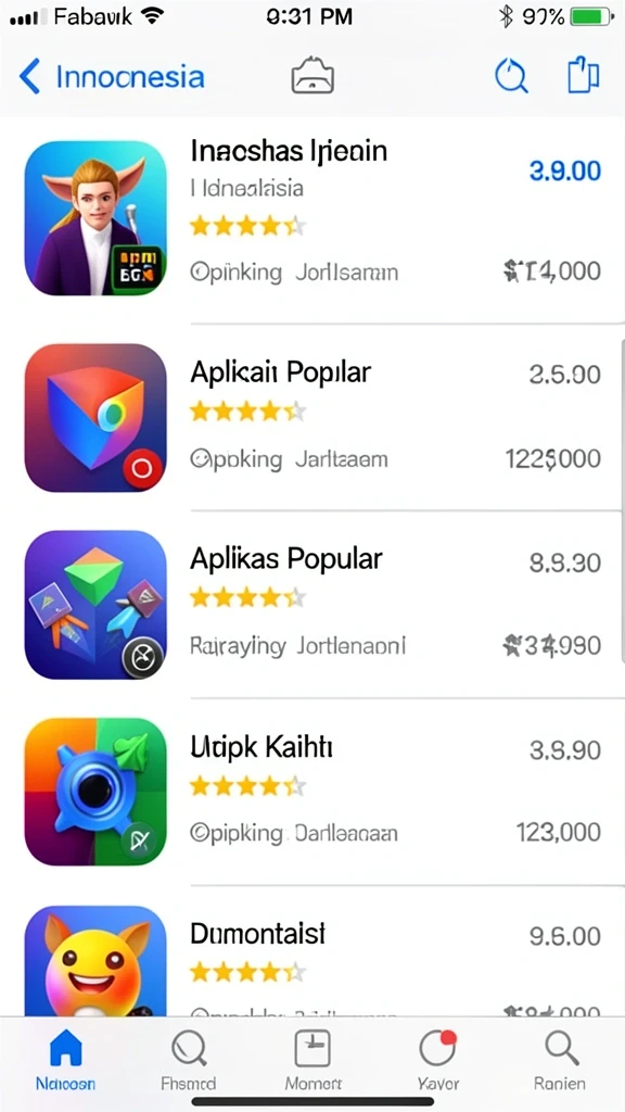 Level yang menantang dengan grafis cerah.