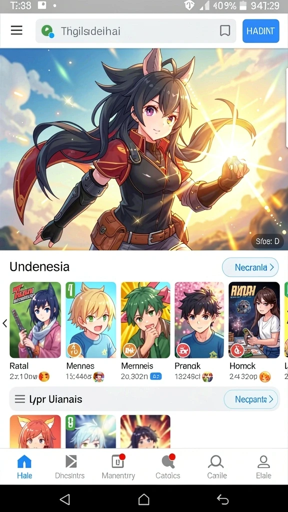 Tampilan karakter utama dalam DKK yang siap bertualang.