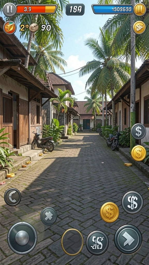 Tangkapan layar menampilkan karakter utama dalam aksi.