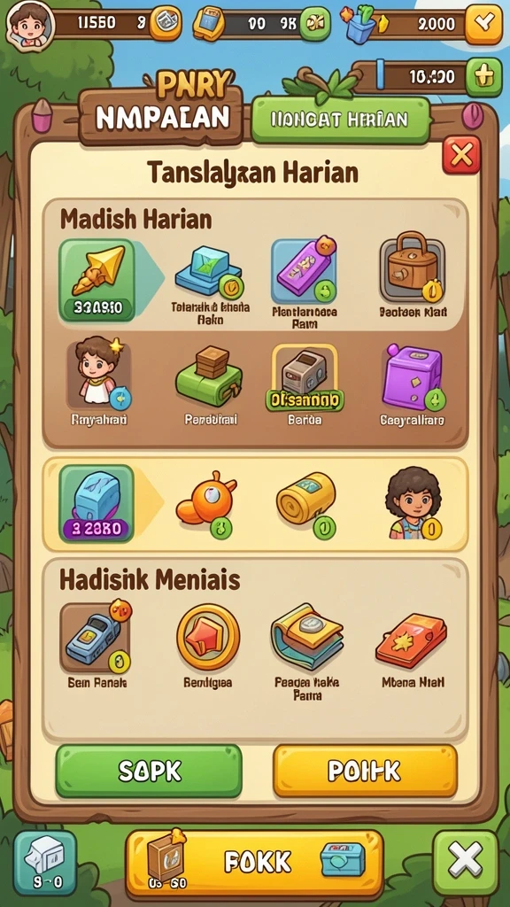 Beragam tantangan menarik di setiap level.