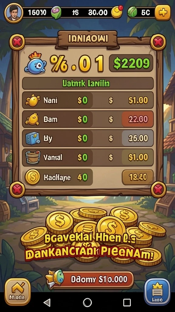 Level yang penuh warna dan beragam.