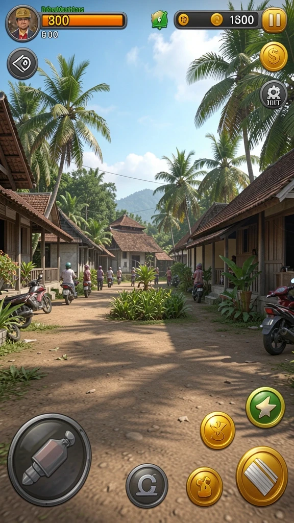 Lintasan balap dengan grafis yang realistis.