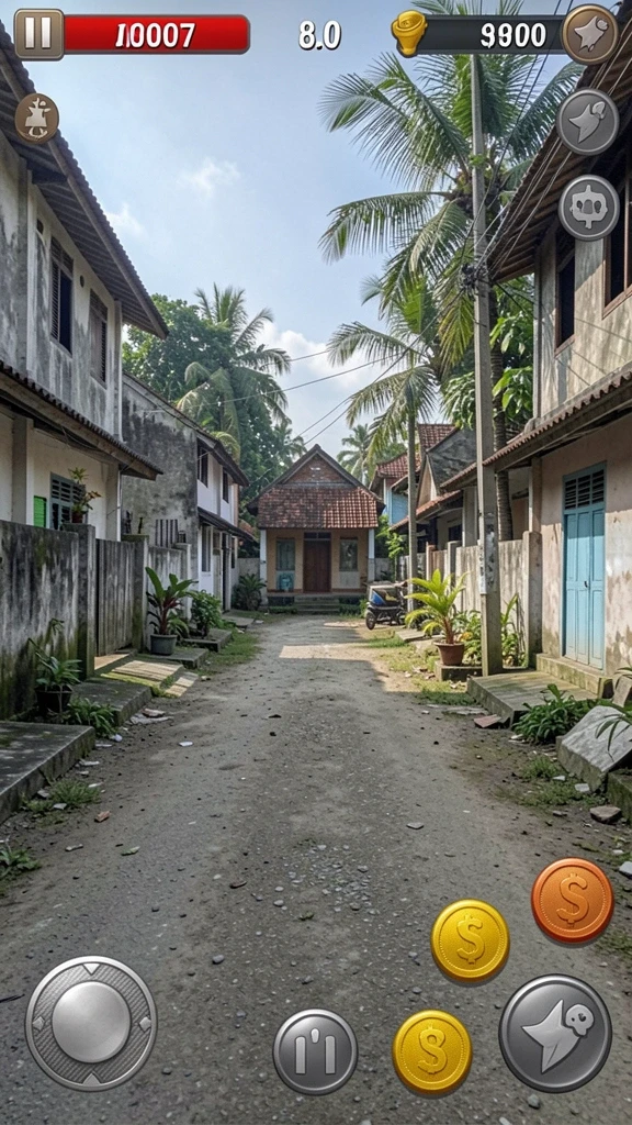 Tangkapan layar menunjukkan aksi seru dalam permainan.
