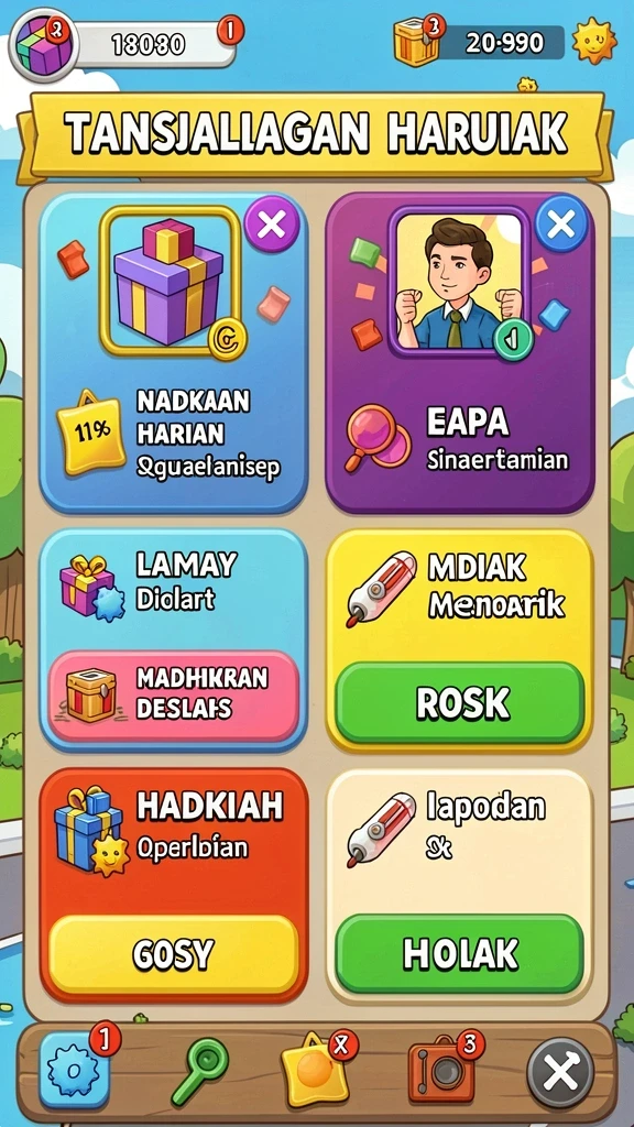 Karakter yang beragam untuk pengalaman bermain yang unik.