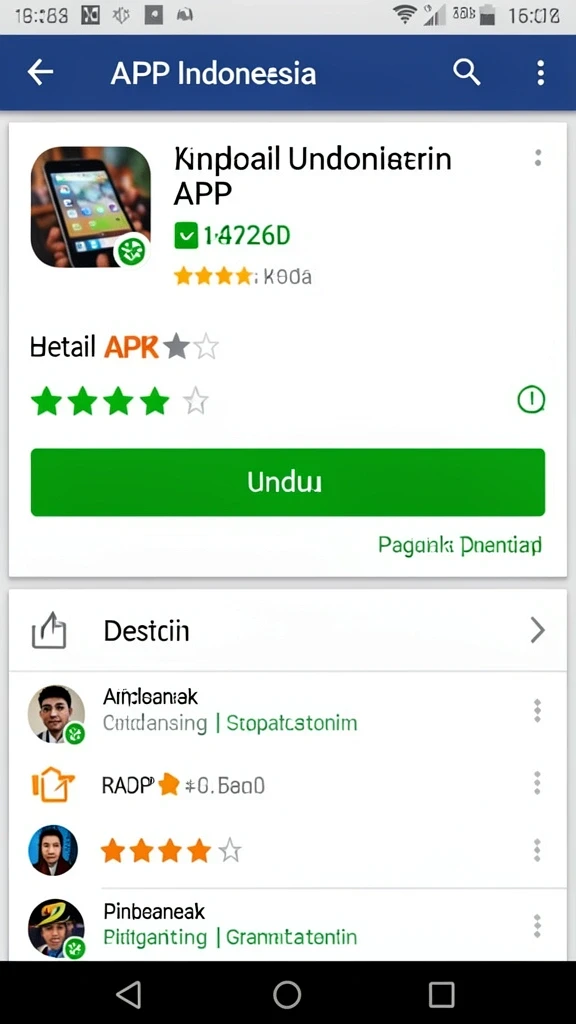 Antarmuka pengguna yang sederhana dan mudah dipahami.
