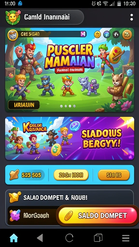 Fitur permainan yang beragam dan menarik.