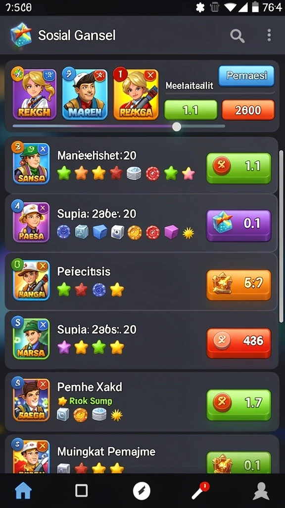 Mode multiplayer yang seru bersama teman-teman.