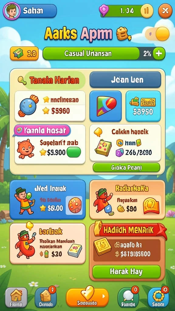 Tampilan awal yang menarik dan informatif.