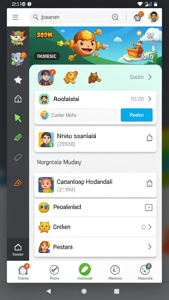 Tampilan menu utama SULTANTOTO yang menarik.