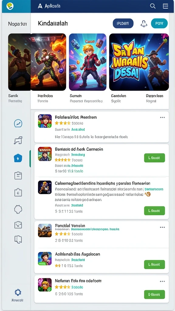 Tampilan antarmuka yang user-friendly dan menarik.