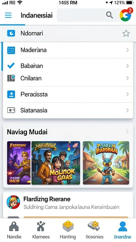 Tampilan awal permainan T6 yang menarik.