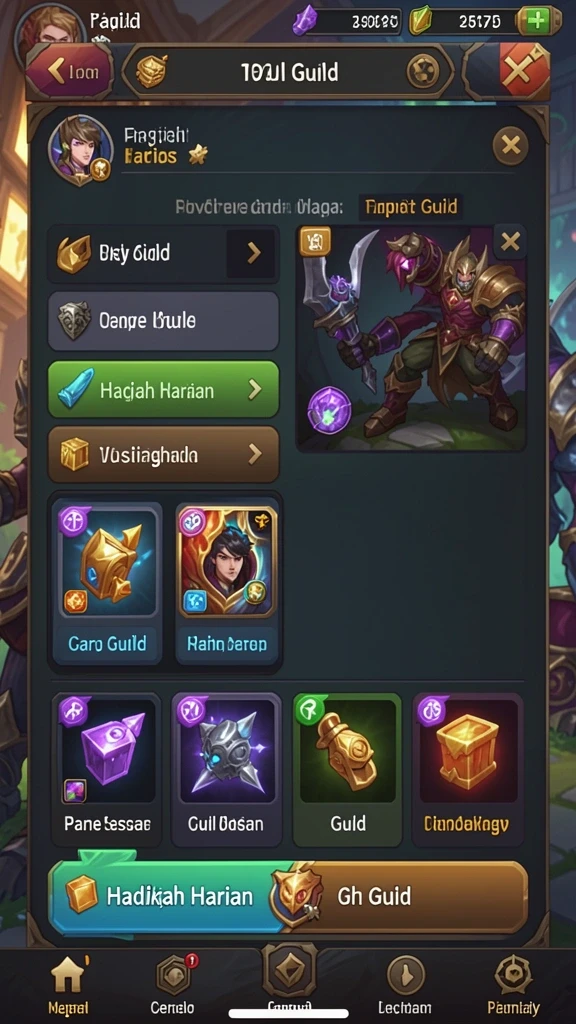 Screenshot menggambarkan fitur interaktif yang memudahkan pemain.